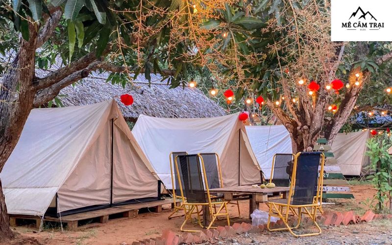 Khoai Camping Garden gây ấn tượng với không khí trong lành và khung cảnh yên bình