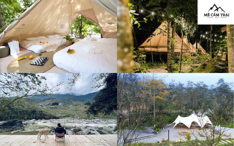 Wecamp Glamping nằm ngay bên cạnh thung lũng Mường Hoa là điểm đến cắm trại thú vị