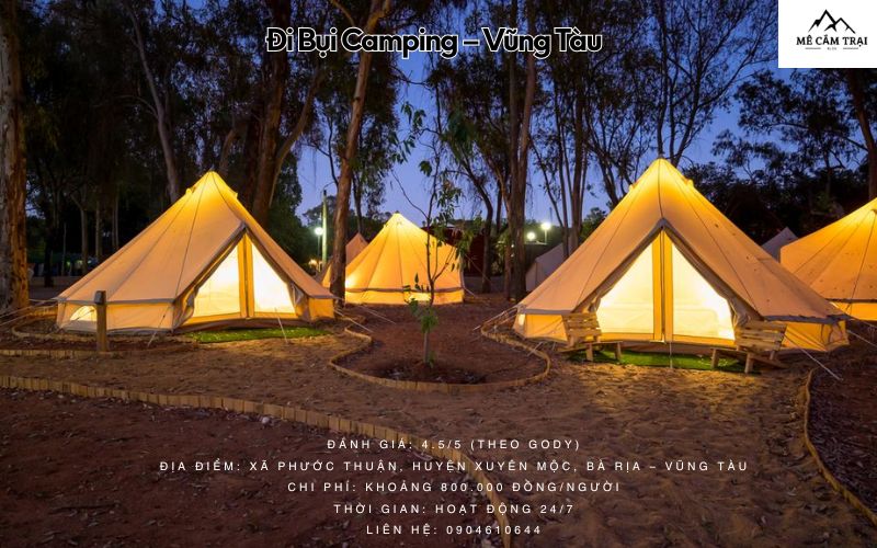 Khu cắm trại gần TPHCM - Đi Bụi Camping, Vũng Tàu