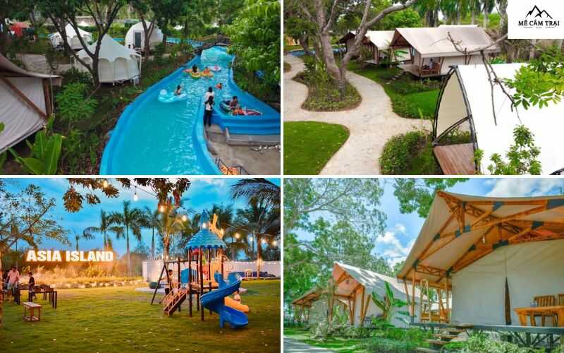 Toàn cảnh khu cắm trại glamping gần sài gòn - Asia Island Glamping, Quận 9