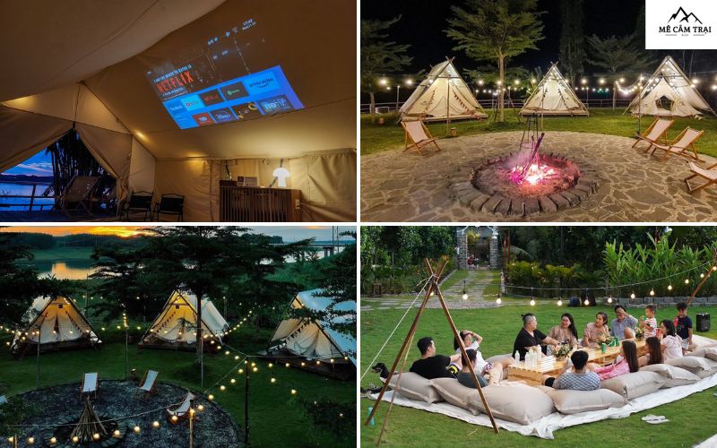 Toàn cảnh khu cắm trại tại Lạc Glamping (Đồng Nai)