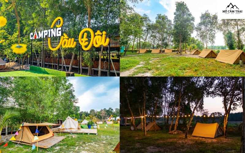 Tận hưởng không gian trong lành tại Cầu Đôi Camping 