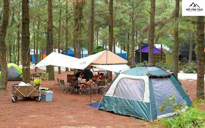 Khu camping Thiên Phú Lâm sở hữu phong cách đẹp