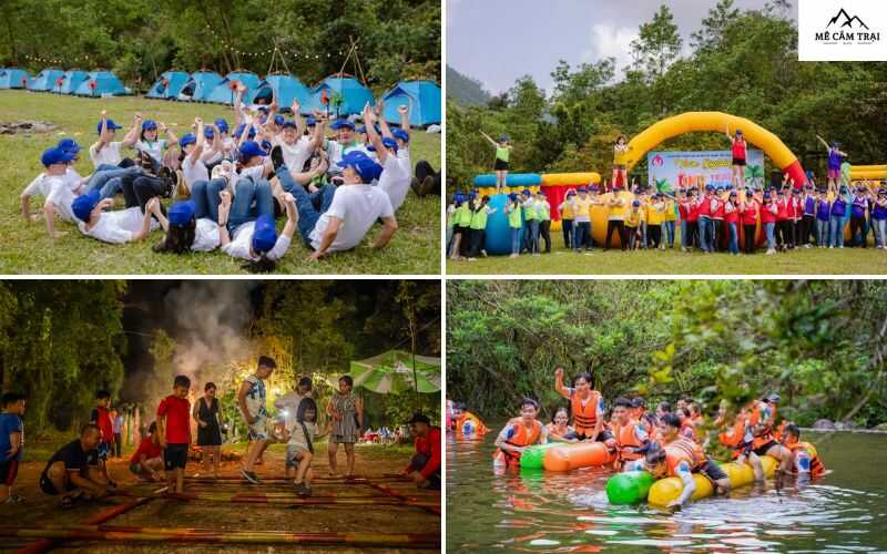 Hoạt động teambuilding tại khu cắm trại YesHue Eco 