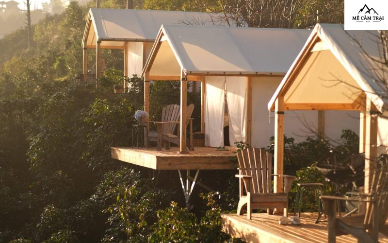 Bạn có thể sử dụng các dịch vụ tiện ích thêm của khu glamping