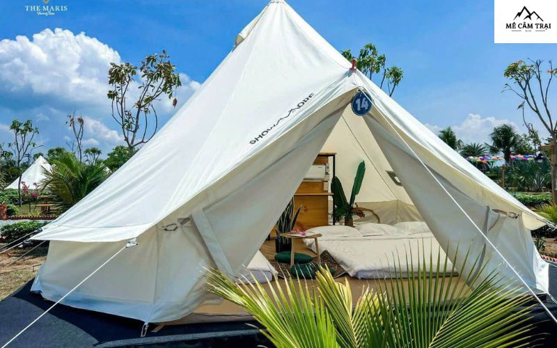 Không gian khu lều Glamping tại The Maris Glamping