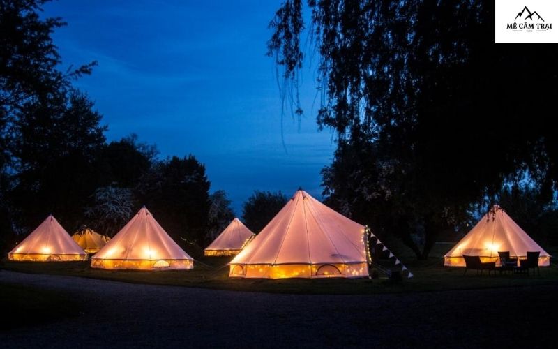 Lều trại tại Riverside Glamping mang đến không gian ấm cúng giữa thiên nhiên hoang sơ