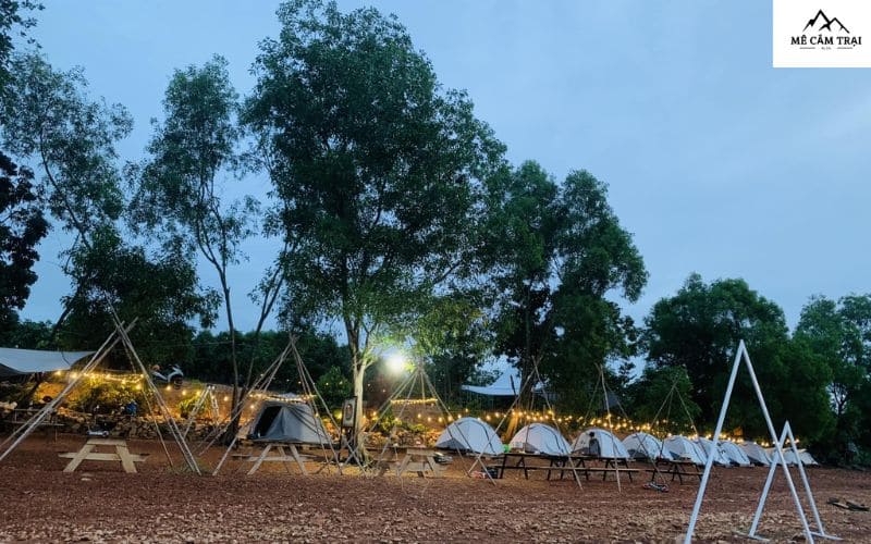 Khu Glamping BOHO được nhiều bạn trẻ chọn để cắm trại qua đêm