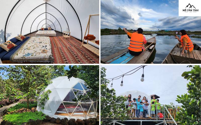 B' Glamping Đồng Nai cung cấp không gian thoáng mát, gần gũi với thiên nhiên